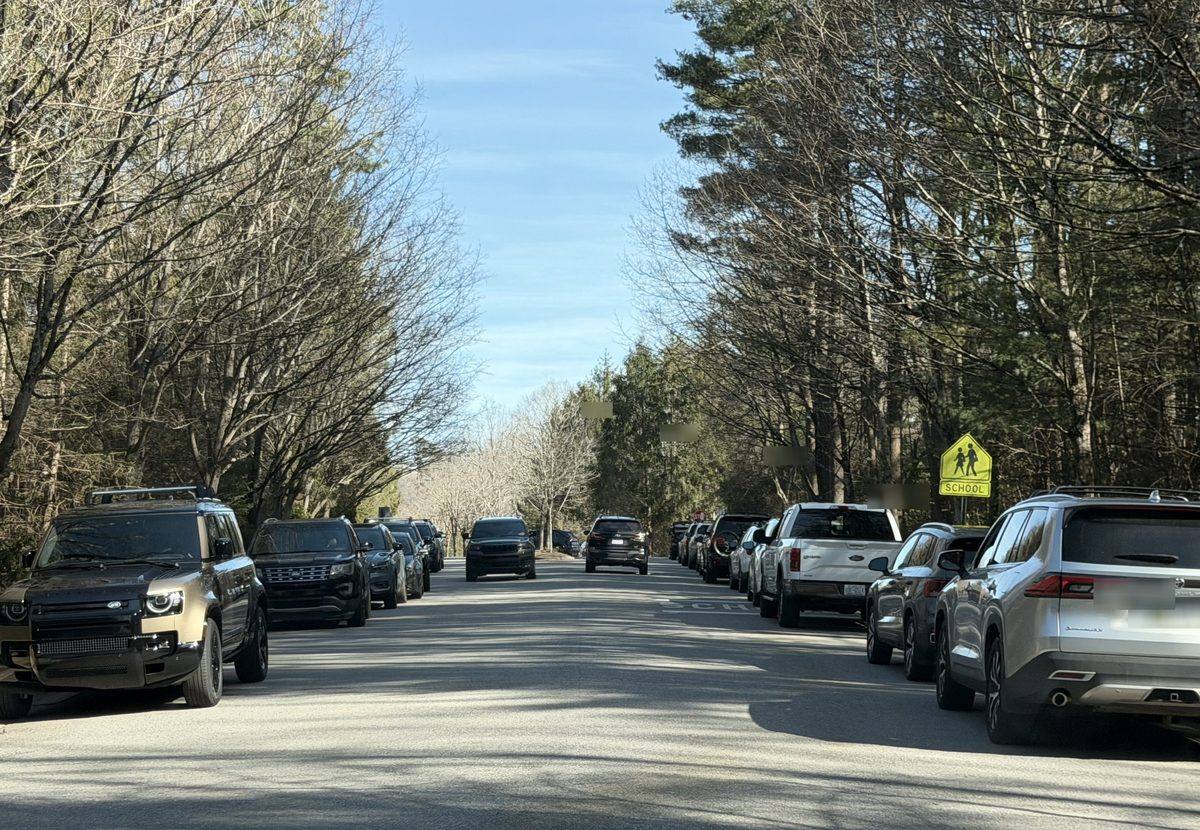 Wide shot -- no room for emergency vehicles to pass